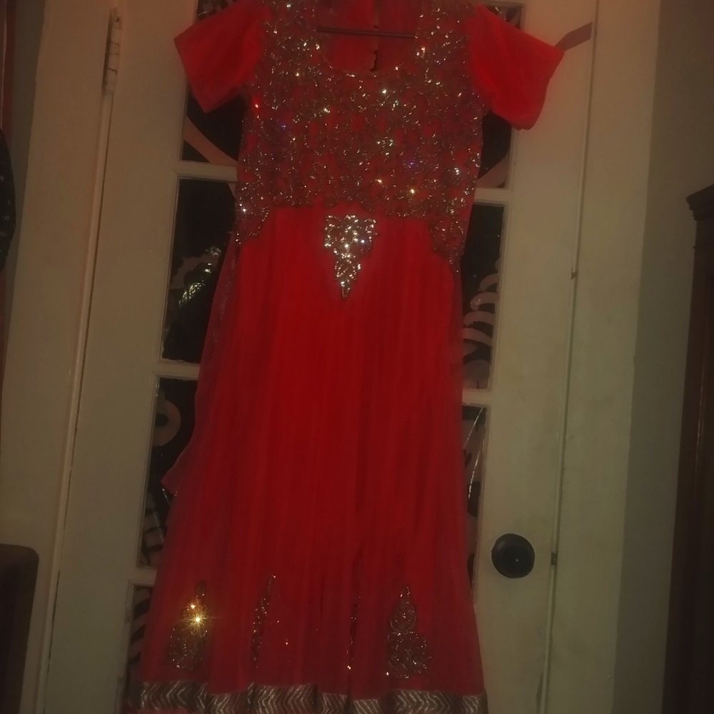 Hand sewn bedazzle dress
